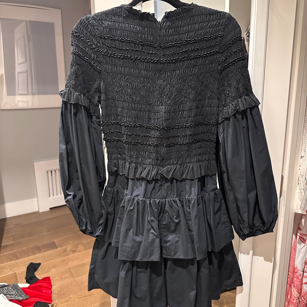 Ulla Johnson Black Long Sleeve Dress